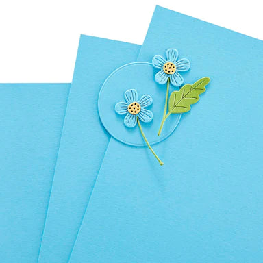 Papier cartonné Essentiels de couleur bleu île