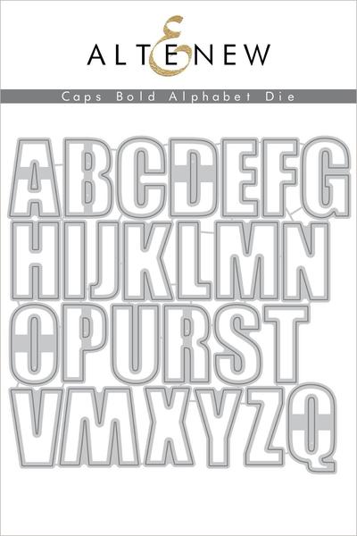Ensemble de matrices de découpe Alphabet gras Caps