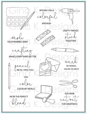 Ensemble de tampons Crafty Notes