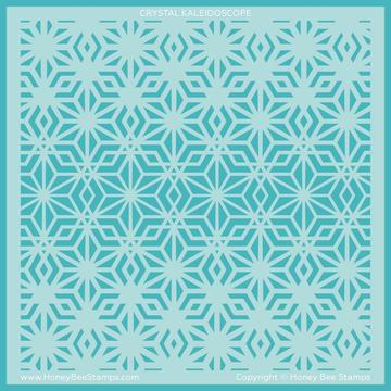 Crystal Kaleidoscope | Background Stencil
