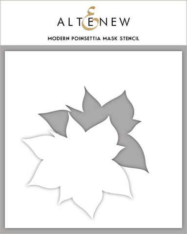 Modern Poinsettia Mask Stencil - RETIRING