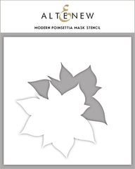 Modern Poinsettia Mask Stencil - RETIRING