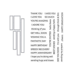 Bandes à messages Stamp &amp; Cut XL