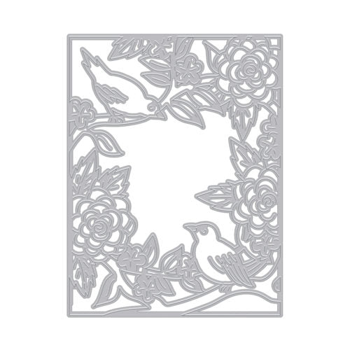 Plaque de couverture oiseaux et fleurs (F)