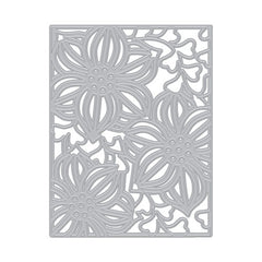 Plaque de couverture coeur et fleurs