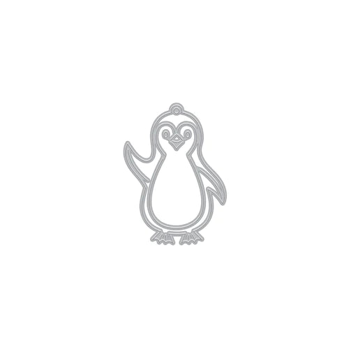 Matrice fantaisie petite étiquette pingouin (B)
