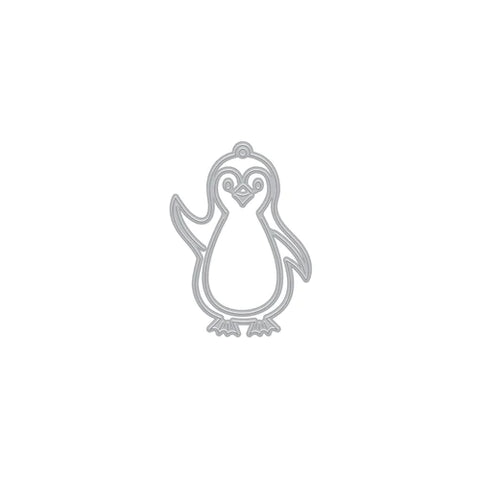Matrice fantaisie petite étiquette pingouin (B)