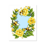 Matrice de découpe fantaisie pour fenêtre, fleurs d'abeille (E)