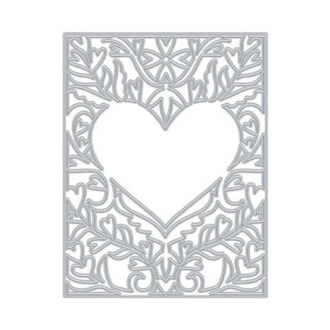 Heart Flourish Cover Plate (F)