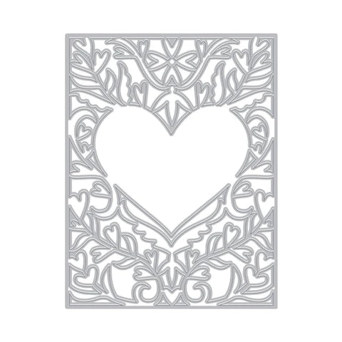 Plaque de couverture Heart Flourish (F)