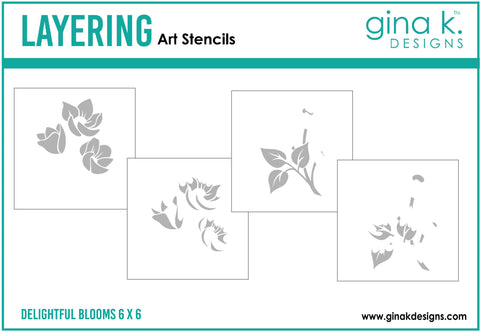 Delightful Blooms Stencil