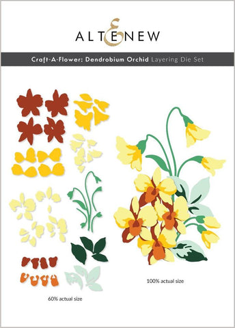 Craft-A-Flower : Ensemble de matrices de superposition d'orchidées Dendrobium