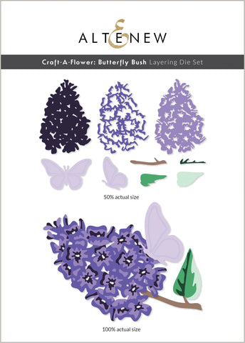 Craft-A-Flower : Ensemble de matrices de superposition de buisson aux papillons