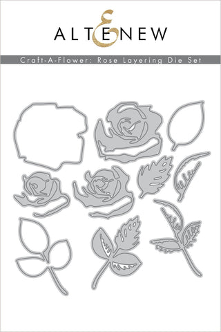 Craft-A-Flower : Ensemble de matrices de superposition de roses