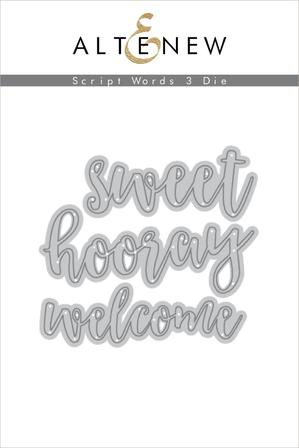 Script Words 3 Die Set - RETIRING