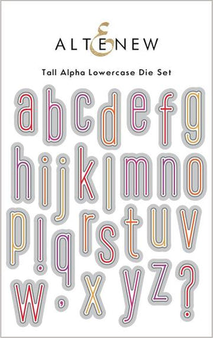 Tall Alpha Lowercase Die Set