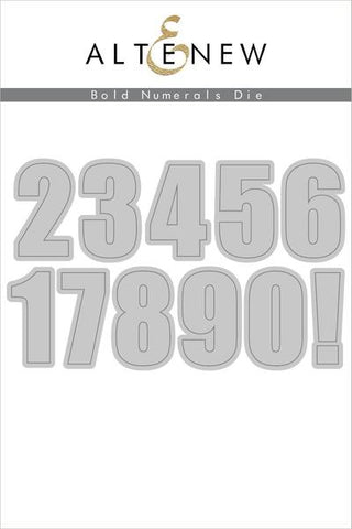 Bold Numerals Die Set