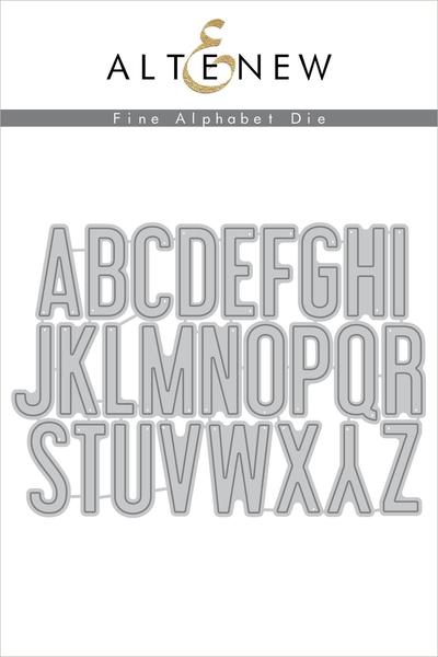 Fine Alphabet Die Set