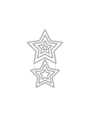 Ensemble de matrices de nidification étoiles demi-teintes