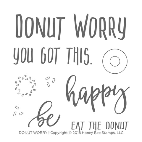 Donut Worry Stamp Set