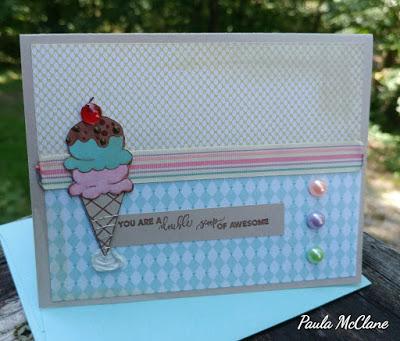 Ice Cream Cone - 2x3 Stamp