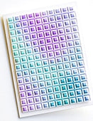Geometric Crystals 3D Embossing Folder