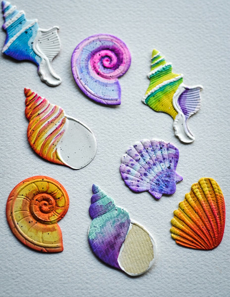 Dazzling Seashells 3D Embossing Folder and Matching Dies – Bumbleberry ...