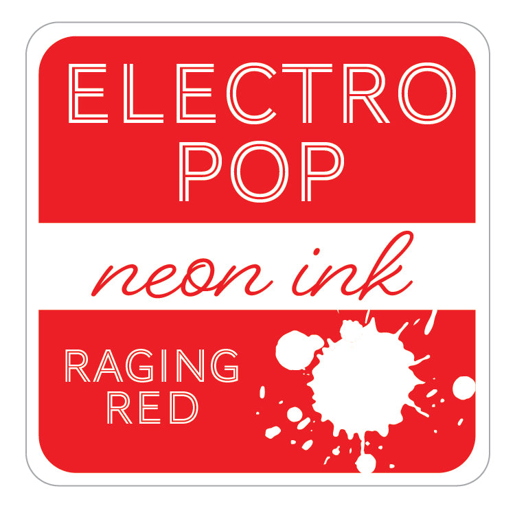 Tampon encreur ElectroPop Raging Rouge