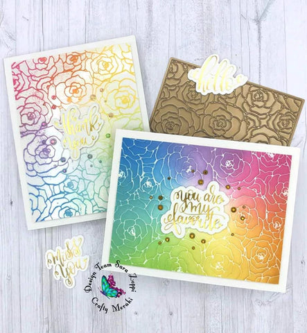 Rosy Life Hot Foil Plate