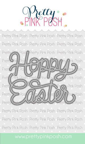 Hoppy Easter Script Die