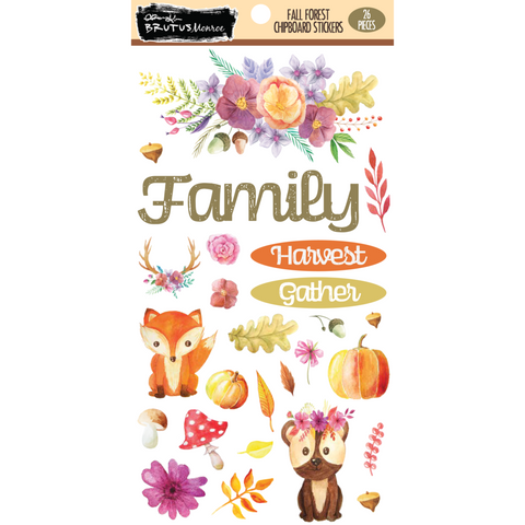 Fall Forest 6x12 Chipboard Stickers