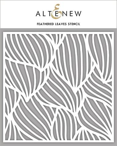 Feathered Leaves Stencil