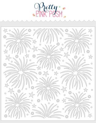 Fireworks Stencil