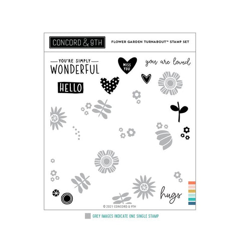 Flower Garden Turnabout Stamp Set