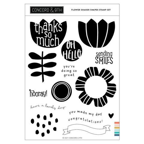 Flower Shaker Shapes Stamp Set