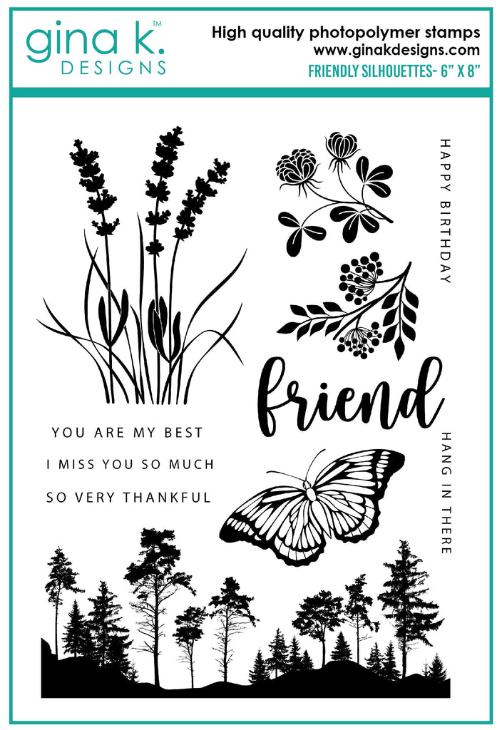 Friendly Silhouettes Stamp Set