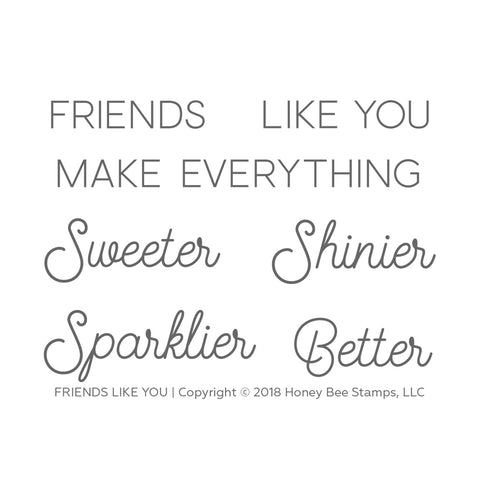 Friends Like You Stamp Set