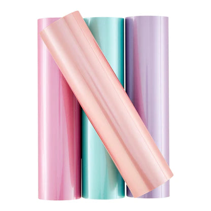 Glimmer Hot Foil 4 rouleaux - Pack varié de pastels satinés