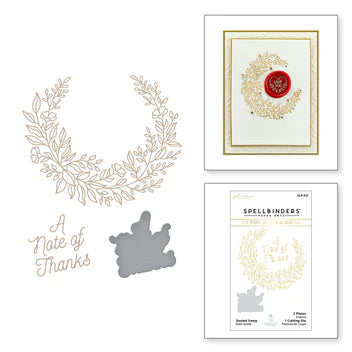 Sealed Swag Glimmer Hot Foil Plate & Die Set from the Sealed by Spellbinders Collection