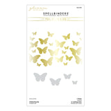 Fluttering By Glimmer Hot Foil Plate & Die Set from the Stylish Ovals Collection