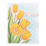 Wonderful Tulips Glimmer Hot Foil Plate & Die Set from the Four Petal Collection