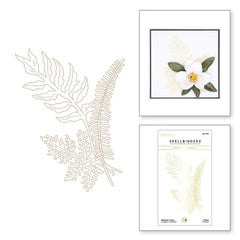Glimmer Ferns Glimmer Hot Foil Plate de la collection Victorian Garden par Susan Tierney-Cockburn