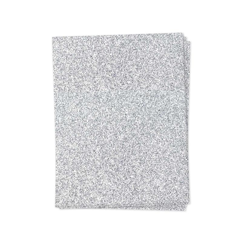 Silver Glitter Paper 8.5x11 (6 per pack)