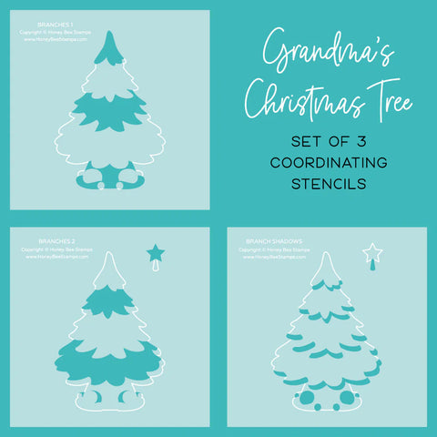 Grandma's Chirstmas Tree Stencils