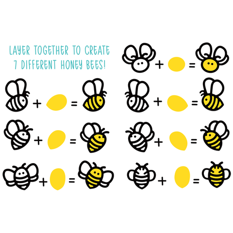 Morceaux de papier pour abeilles à miel, coupes de miel