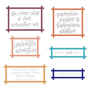 Sentiments Frames | Honey Cuts - RETIRING