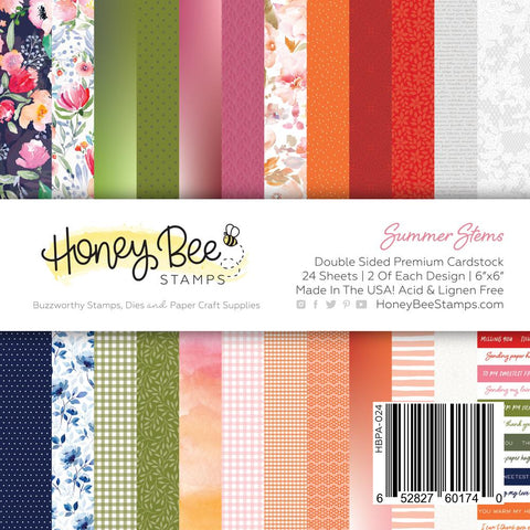 Summer Stems Paper Pad 6x6 | 24 Double Sided Sheets