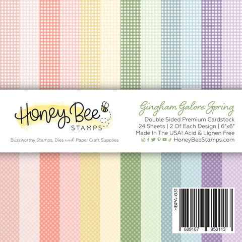 Gingham Galore: Spring Paper Pad 6x6 | 24 Double Sided Sheets