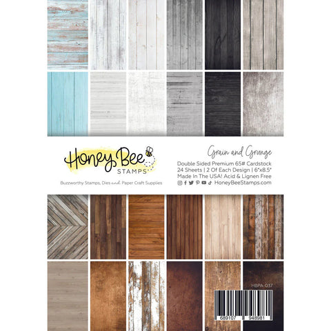 Grain & Grunge Paper Pad 6x8.5 | 24 Double Sided Sheets