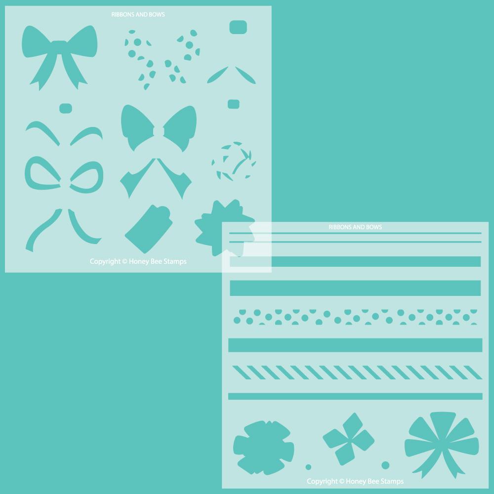 Ribbons and Bows - Set of 2 Stencils